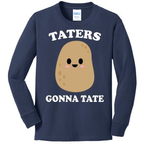 Taters Gonna Tate Funny Haters Kids Long Sleeve Shirt