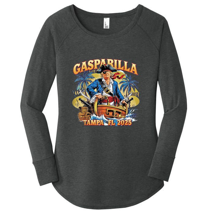 Trump Gasparilla Tampa Fl 2025 Pirate Festival Women's Perfect Tri Tunic Long Sleeve Shirt