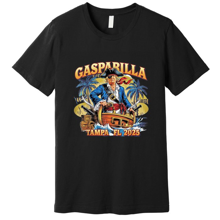 Trump Gasparilla Tampa Fl 2025 Pirate Festival Premium T-Shirt