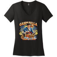 Trump Gasparilla Tampa Fl 2025 Pirate Festival Women's V-Neck T-Shirt