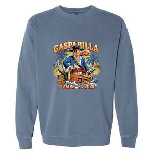 Trump Gasparilla Tampa Fl 2025 Pirate Festival Garment-Dyed Sweatshirt