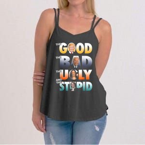 The Good Trump The Bad Biden The Good The Bad The Ugly Women's Strappy Tank