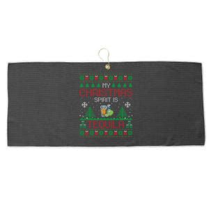 Tequila Gift Tequila Er Gift Tequila Ugly Xmas Cool Gift Large Microfiber Waffle Golf Towel