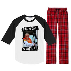 Trump Garbage Truck Trash Day Is Tuesday Raglan Sleeve Pajama Set