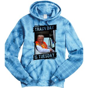 Trump Garbage Truck Trash Day Is Tuesday Tie Dye Hoodie