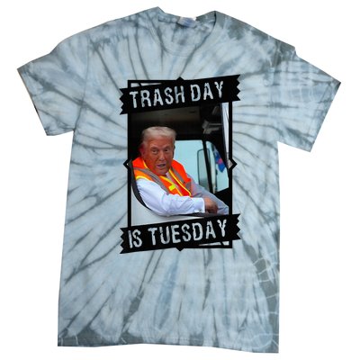 Trump Garbage Truck Trash Day Is Tuesday Tie-Dye T-Shirt