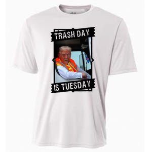 Trump Garbage Truck Trash Day Is Tuesday Cooling Performance Crew T-Shirt