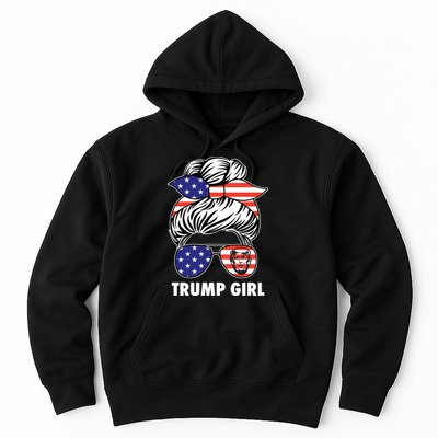 Trump Girl USA American Flag Sunglasses Bandana Hoodie