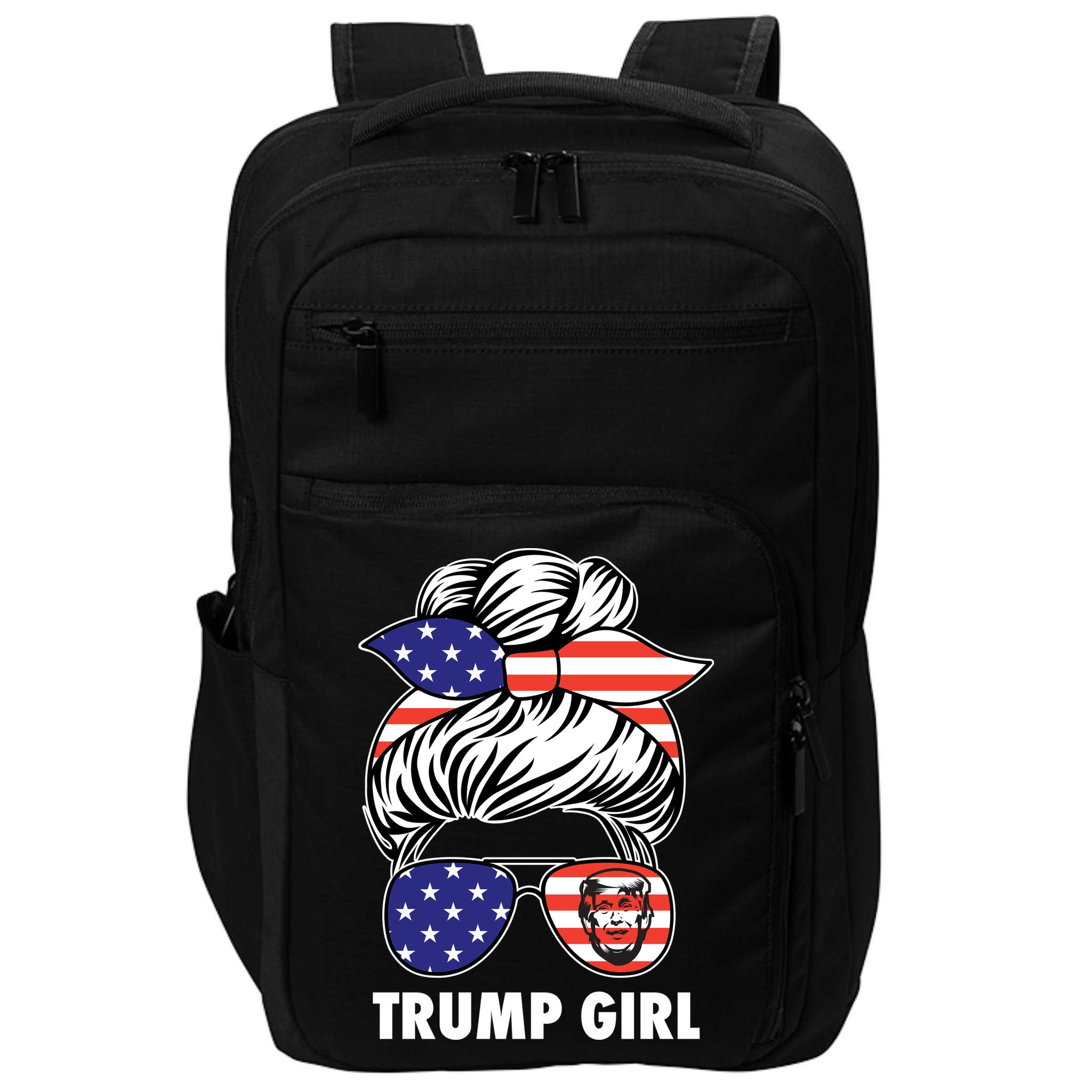 Trump Girl USA American Flag Sunglasses Bandana Impact Tech Backpack