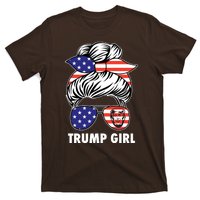 Trump Girl USA American Flag Sunglasses Bandana T-Shirt