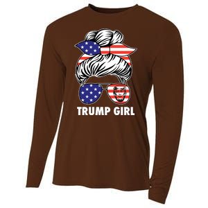 Trump Girl USA American Flag Sunglasses Bandana Cooling Performance Long Sleeve Crew