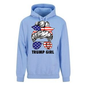 Trump Girl USA American Flag Sunglasses Bandana Unisex Surf Hoodie