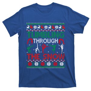 Tumbling Gymnastics Ugly Christmas Party Cool Gift T-Shirt