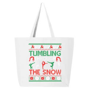 Tumbling Gymnastics Ugly Christmas Party Cool Gift 25L Jumbo Tote