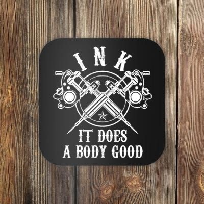 Tattoo Guns Vintage Ink Inked Funny Tattoo Artist Gift Coaster