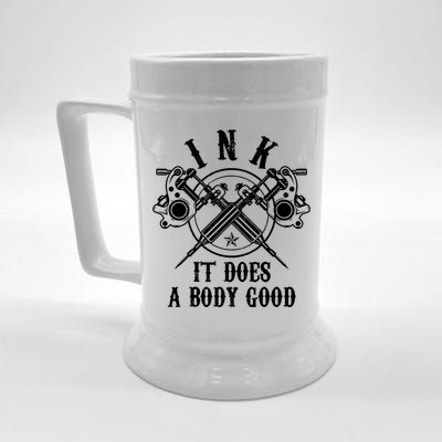 Tattoo Guns Vintage Ink Inked Funny Tattoo Artist Gift Beer Stein