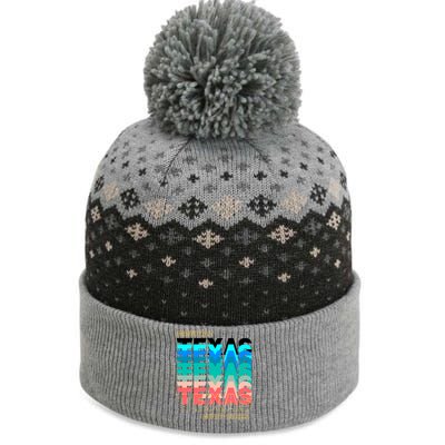 Texas Good Vibes The Baniff Cuffed Pom Beanie