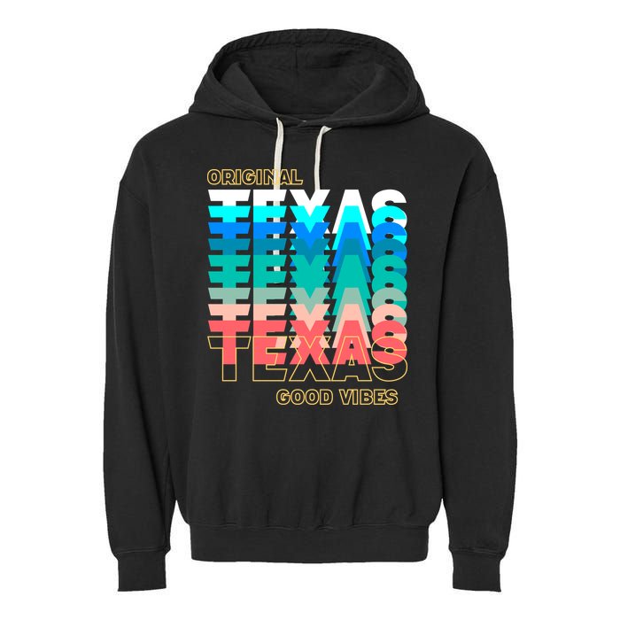 Texas Good Vibes Garment-Dyed Fleece Hoodie