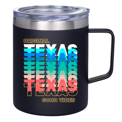 Texas Good Vibes 12oz Stainless Steel Coffee Mug