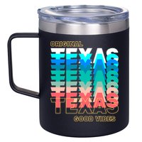 Texas Good Vibes 12oz Stainless Steel Coffee Mug