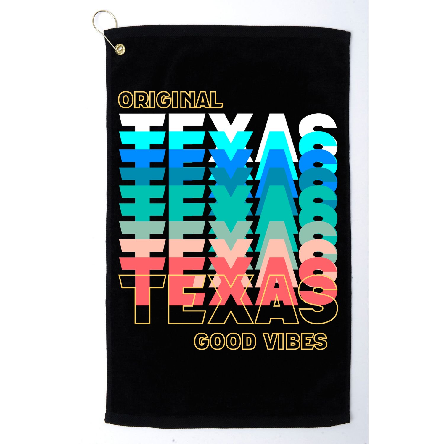 Texas Good Vibes Golf Towel