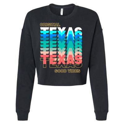 Texas Good Vibes Cropped Pullover Crew