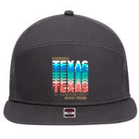 Texas Good Vibes 7 Panel Mesh Trucker Snapback Hat