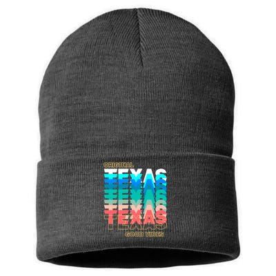 Texas Good Vibes Sustainable Knit Beanie