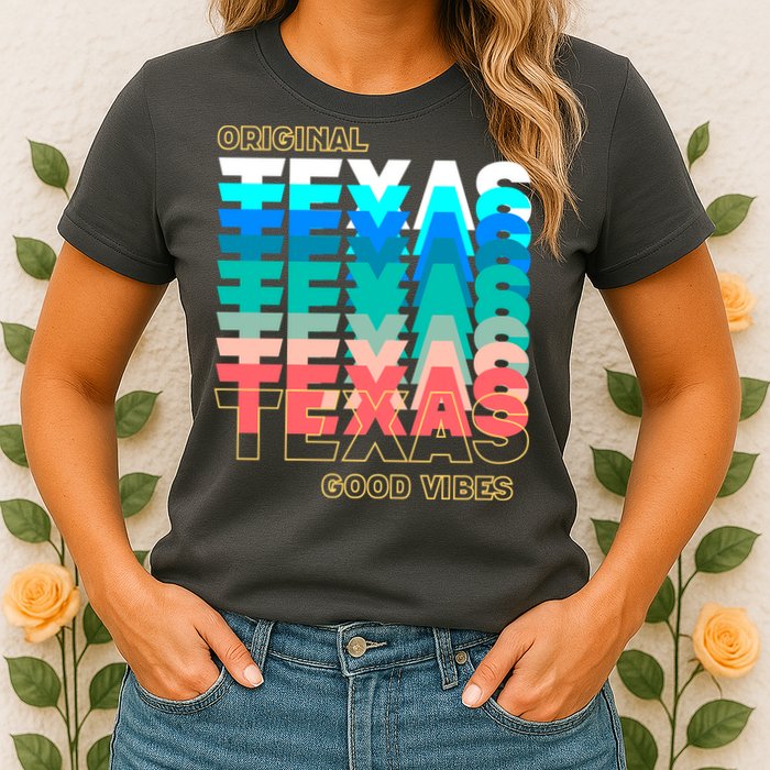 Texas Good Vibes Womens T-Shirt
