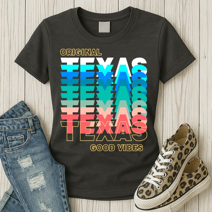 Texas Good Vibes Womens T-Shirt