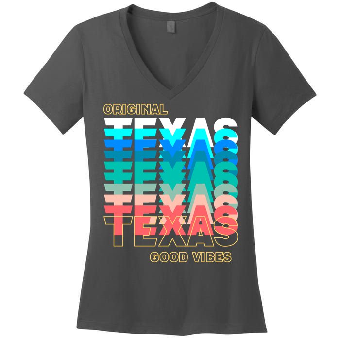 Texas Good Vibes Women's V-Neck T-Shirt