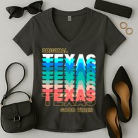 Texas Good Vibes Women's V-Neck T-Shirt