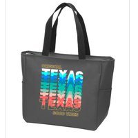 Texas Good Vibes Zip Tote Bag