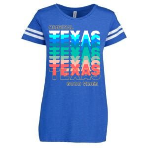 Texas Good Vibes Enza Ladies Jersey Football T-Shirt