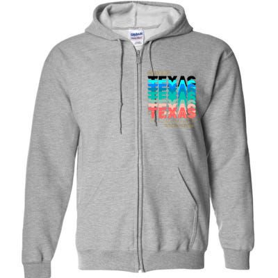 Texas Good Vibes Full Zip Hoodie