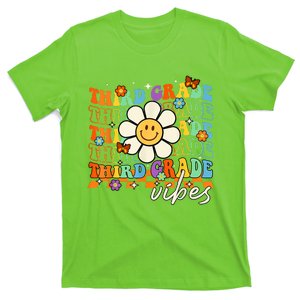 Third Grade Vibes Groovy Back To School Team 3rd Grade T-Shirt