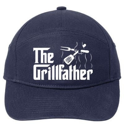 The Grillfather Vintage BBQ Grill | Chef 7-Panel Snapback Hat