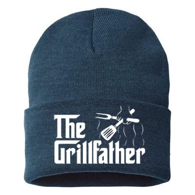 The Grillfather Vintage BBQ Grill | Chef Sustainable Knit Beanie