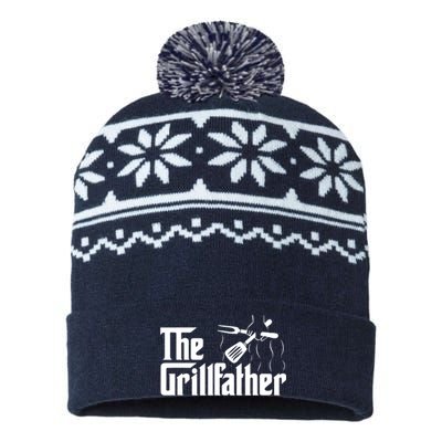 The Grillfather Vintage BBQ Grill | Chef USA-Made Snowflake Beanie