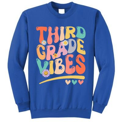 Third Grade Vibes Back To School 3rd Grade Teacher Sweatshirt