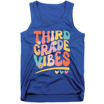 Third Grade Vibes Back To School 3rd Grade Teacher Tank Top