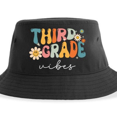 Third Grade Vibes For 3rd Grade Teacher Sustainable Bucket Hat