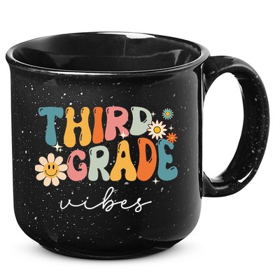 Third Grade Vibes For 3rd Grade Teacher 15oz Campfire Ceramic Mug