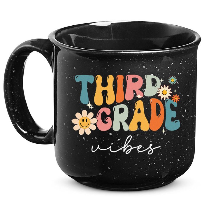 Third Grade Vibes For 3rd Grade Teacher 15oz Campfire Ceramic Mug
