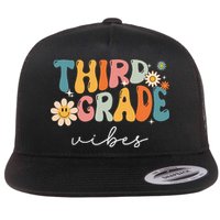Third Grade Vibes For 3rd Grade Teacher Flatbill Hat