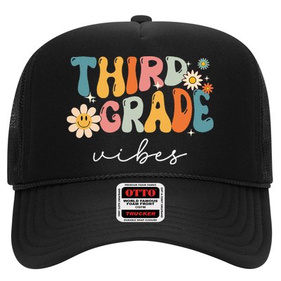 Third Grade Vibes For 3rd Grade Teacher Trucker Hat