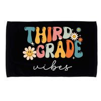 Third Grade Vibes For 3rd Grade Teacher Microfiber Hand Towel