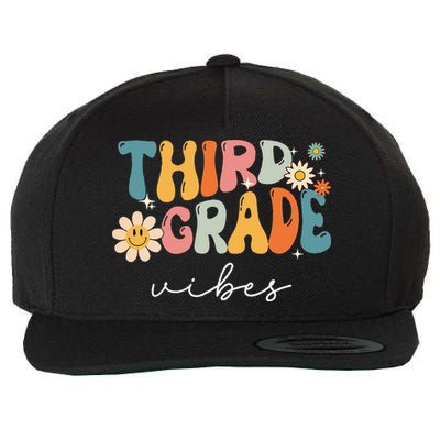 Third Grade Vibes For 3rd Grade Teacher Wool Snapback Cap