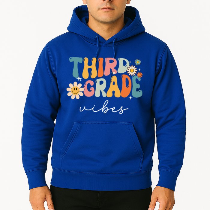 Third Grade Vibes For 3rd Grade Teacher Hoodie