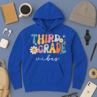 Third Grade Vibes For 3rd Grade Teacher Hoodie